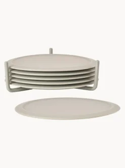 Posavasos de vidrio Singles, 6 uds.