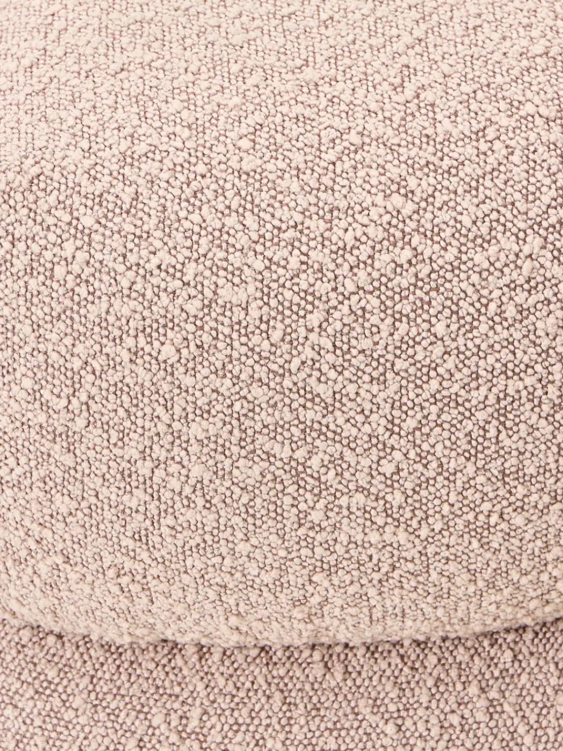 Puf en tejido bouclé Ellie