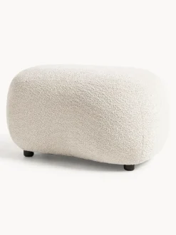 Puf reposapiés de borreguillo bouclé Alba