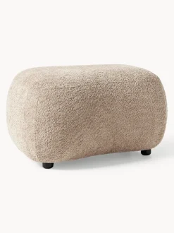 Puf reposapiés de borreguillo bouclé Alba