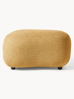 Puf reposapiés de borreguillo bouclé Alba