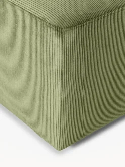 Puf reposapiés de pana grande Melva, An 116 x F 72 cm