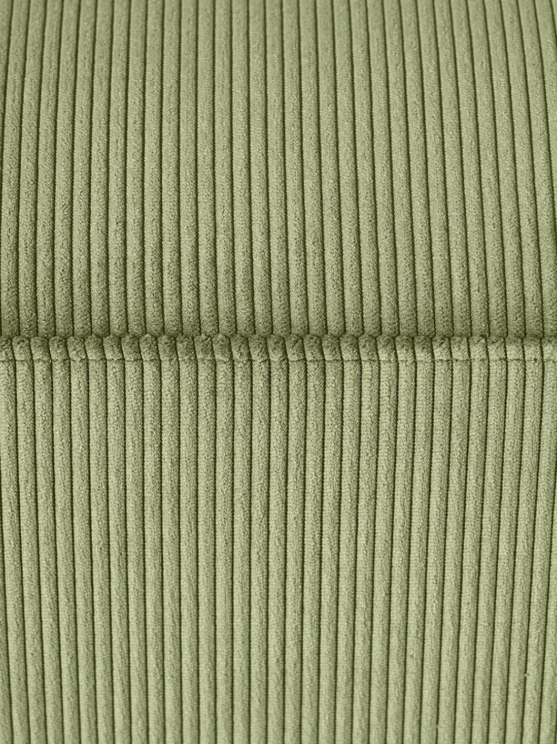 Puf reposapiés de pana grande Melva, 116 x 42 cm