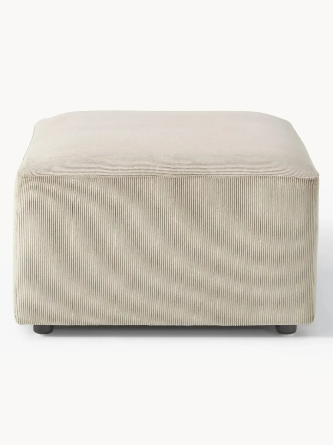Puf reposapiés de pana Melva, An 99 x F 72 cm