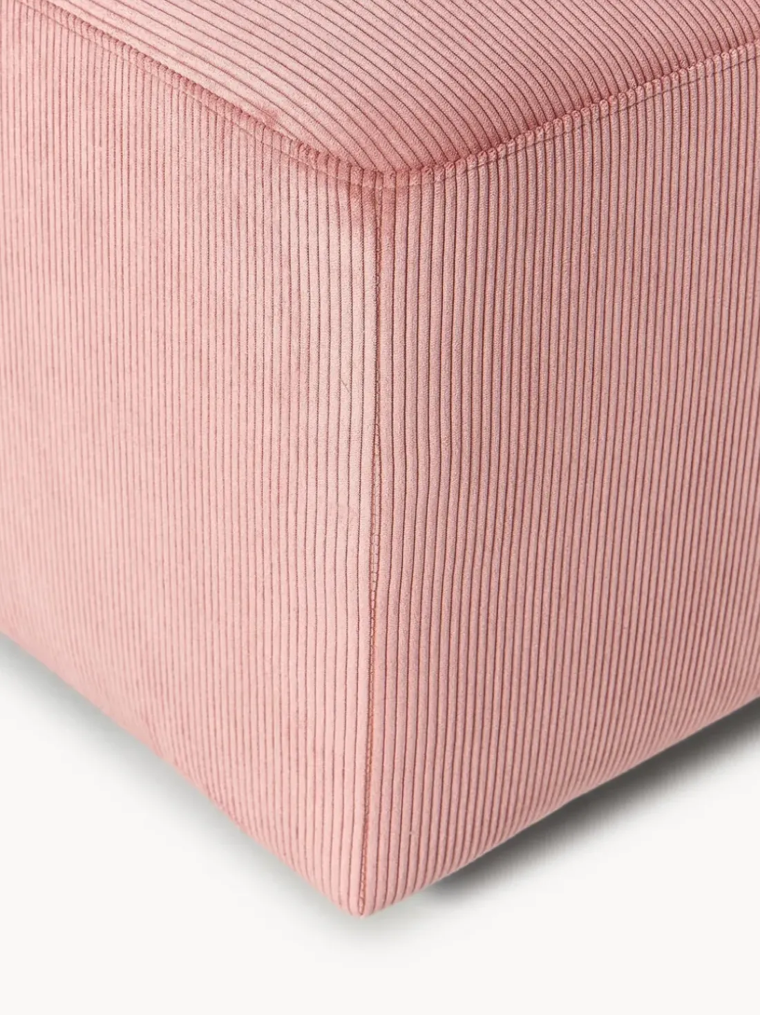 Puf reposapiés de pana Melva, An 99 x F 42 cm