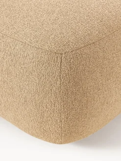 Puf reposapiés en tejido bouclé Sofia