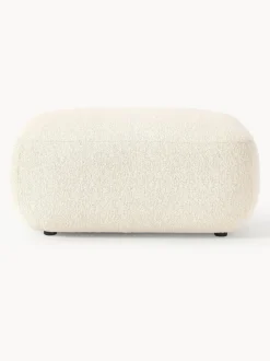 Puf reposapiés en tejido bouclé Sofia