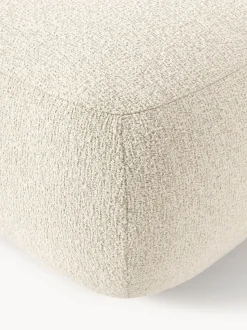 Puf reposapiés en tejido bouclé Sofia