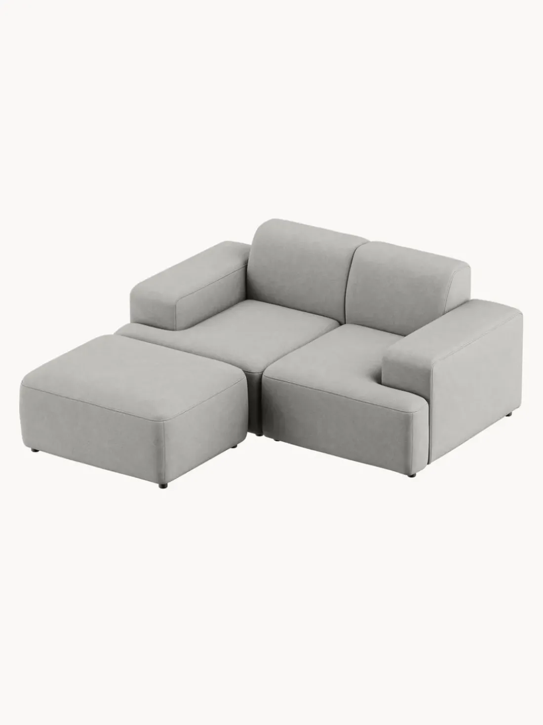Puf reposapiés Melva, 99 x 72 cm