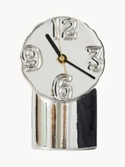 Reloj de cerámica artesanal con cromo Retro