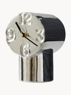 Reloj de cerámica artesanal con cromo Retro