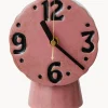Reloj de mesa de cerámica pintado a mano Retro