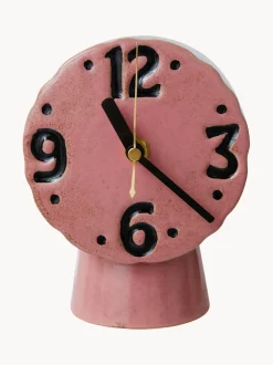 Reloj de mesa de cerámica pintado a mano Retro