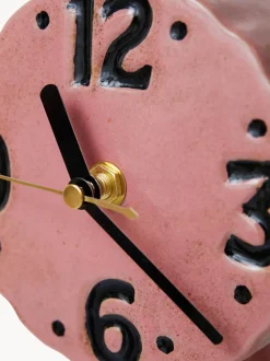 Reloj de mesa de cerámica pintado a mano Retro