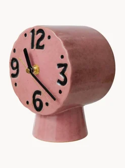 Reloj de mesa de cerámica pintado a mano Retro