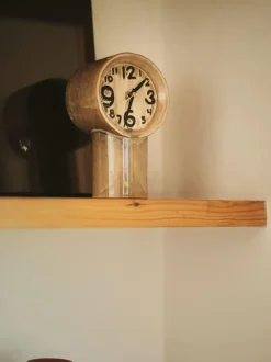 Reloj de mesa de cerámica pintado a mano Retro