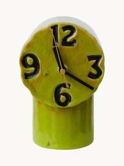 Reloj de mesa de cerámica pintado a mano Retro
