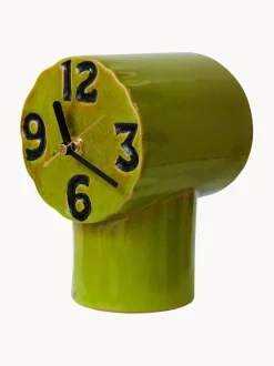 Reloj de mesa de cerámica pintado a mano Retro