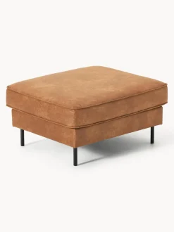 Reposapiés puf de cuero reciclado Hunter