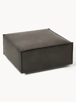 Reposapiés puf de cuero reciclado Lennon