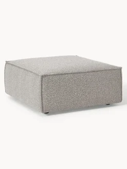 Reposapiés puf en tejido bouclé Lennon