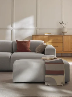 Reposapiés puf grande Melva, 116 x 42 cm