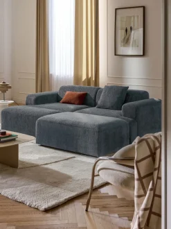 Reposapiés puf grande Melva, 116 x 42 cm