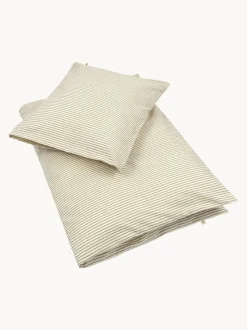 Ropa de cama infantil de algodón ecológico Tea Stripe, tamaños diferentes