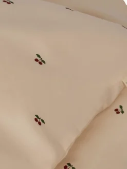Ropa de cama infantil de algodón ecológico Cherry, tamaños diferentes