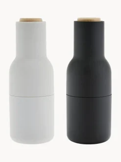 Salero y pimentero de diseño con tapa de haya Bottle Grinder, 2 uds.