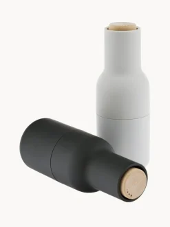 Salero y pimentero de diseño con tapa de haya Bottle Grinder, 2 uds.