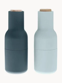 Salero y pimentero de diseño con tapa de haya Bottle Grinder, 2 uds.
