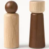 Salero y pimentero de madera de fresno Anis, 2 uds.