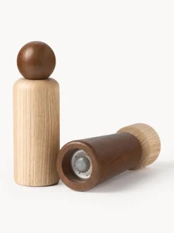 Salero y pimentero de madera de fresno Anis, 2 uds.