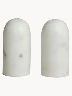 Salero y pimentero de mármol Isop, 2 uds.