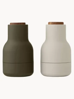 Salero y pimentero pequeños de diseño Bottle Grinder, 2 uds.
