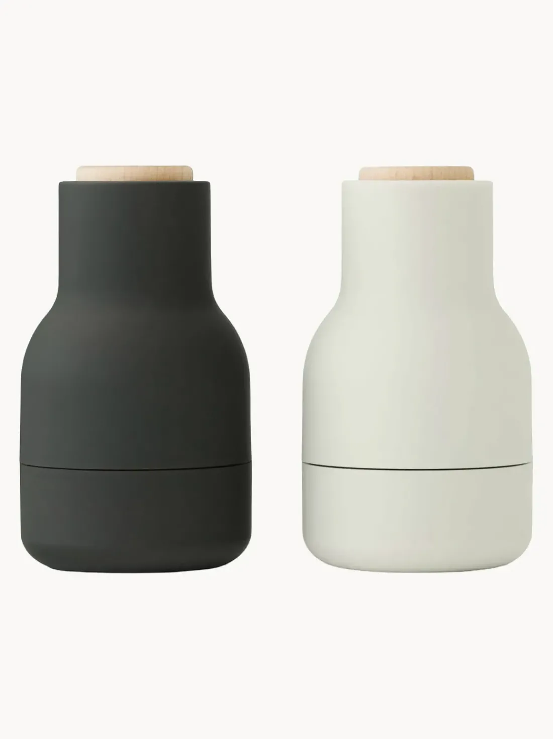 Salero y pimentero pequeños de diseño Bottle Grinder, 2 uds.