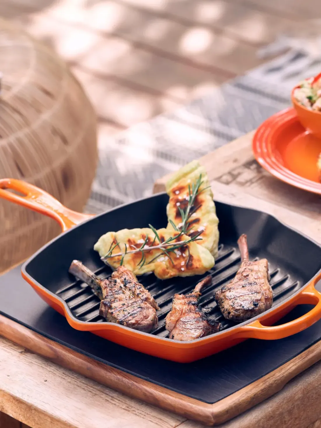 Sartén skillet cuadrada grill de hierro fundido Signature Collection