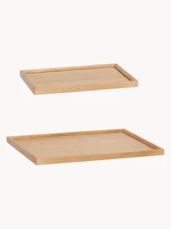Set de bandejas decorativas artesanales Nature, 2 uds.