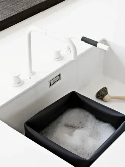 Set de cesto para fregadero y cepillo para vajilla Washing-up, 2 pzas.