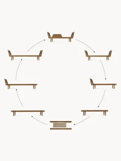 Set de conversión de cama infantil artesanal de madera de roble Eli, 6 pzas.