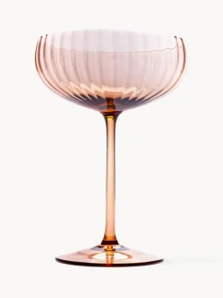Set de copas pompadour de champán artesanales Lyon, 2 uds.