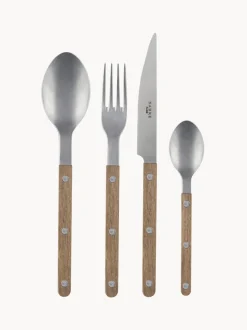 Set de cubiertos de madera de teca Bistrot, tamaños diferentes