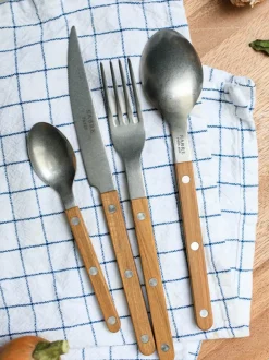 Set de cubiertos de madera de teca Bistrot, tamaños diferentes