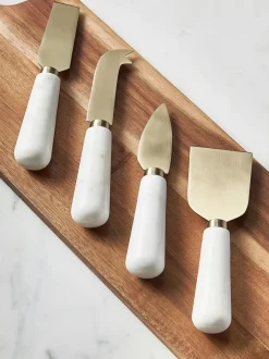 Set de cuchillos de queso de mármol Agata, 4 uds.