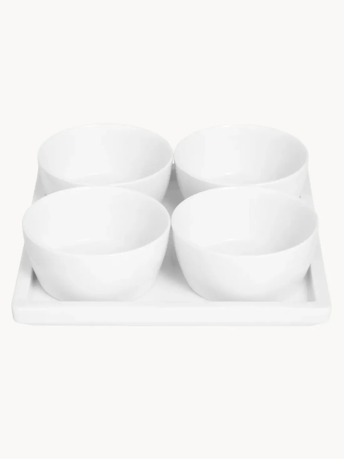 Set de cuencos pequeños artesanales con bandeja para servir Cosmopolitan, 5 pzas.