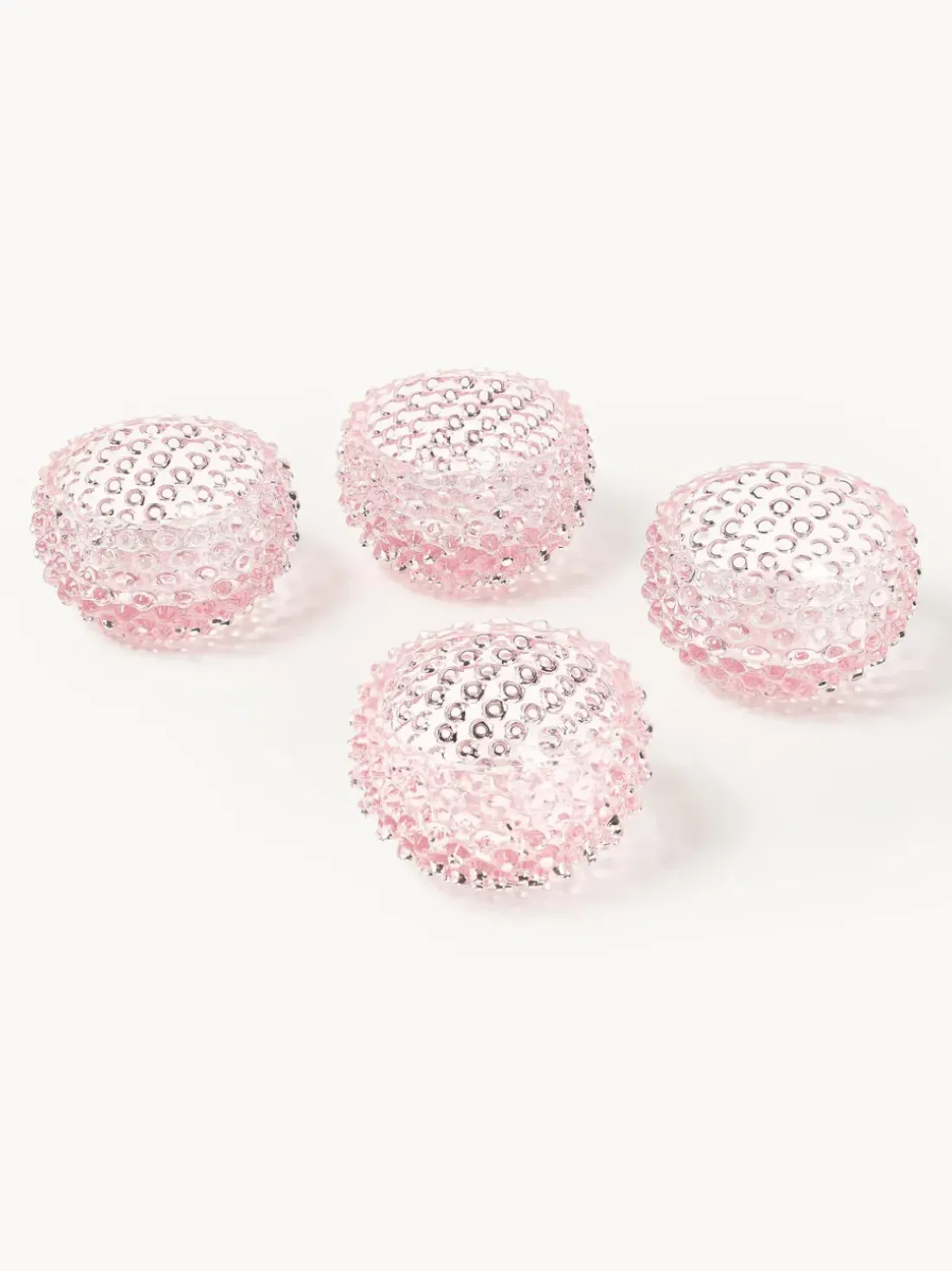Set de cuencos soplados Hobnail, 4 uds.