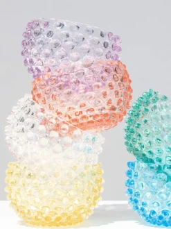 Set de cuencos soplados Hobnail, 4 uds.
