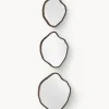 Set de espejos de pared con forma orgánica Bello, 3 uds.