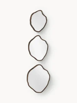 Set de espejos de pared con forma orgánica Bello, 3 uds.